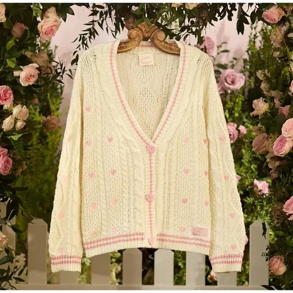 Taylor Swift Lover Album Cardigan Sweater XL/2XL